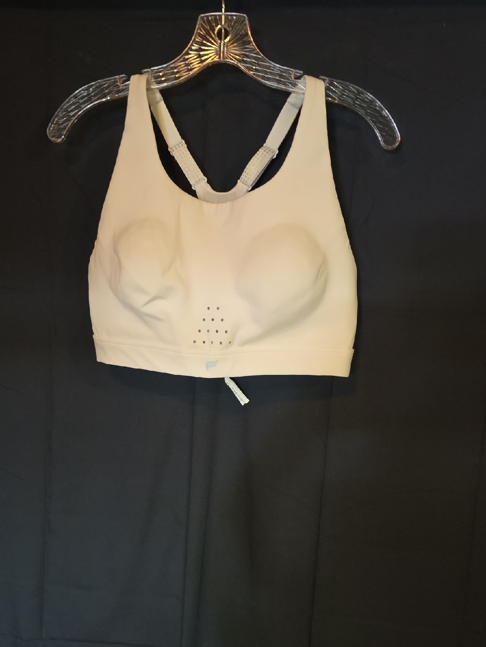 Fabletics White Padded Racerback Sports Bra